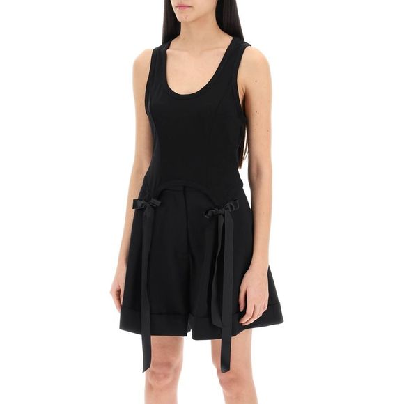 Simone Rocha Easy Cropped Top With Bow Tails - Picture 4 of 4